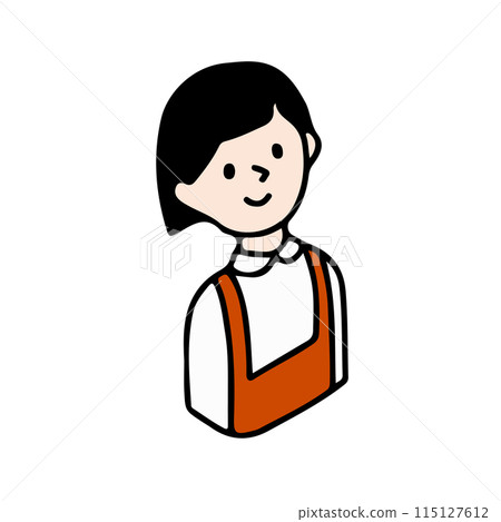 Kids illustration icon Smiling children Isometric illustration 115127612