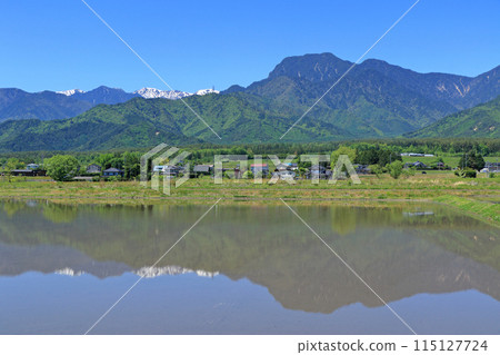 May in Azumino Countryside and Northern Alps 115127724