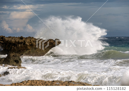 Big waves during a storm in the ocean Big waves during a storm in the ocean 115128182