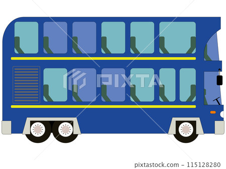 "Double-decker bus" blue "Double-decker bus" blue 115128280