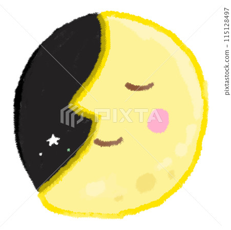 Smiling and Sleeping Moon 115128497
