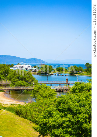 【琵琶湖風景】從琵琶湖大橋眺望蔚藍的大海 【琵琶湖風景】從琵琶湖大橋眺望蔚藍的大海 115131578