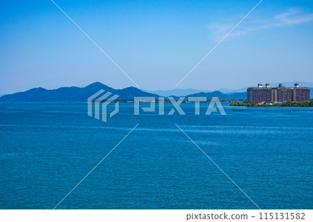【琵琶湖風景】從琵琶湖大橋眺望蔚藍的大海 【琵琶湖風景】從琵琶湖大橋眺望蔚藍的大海 115131582