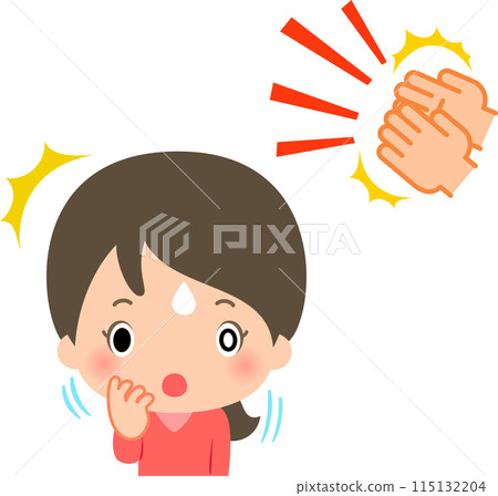 A woman comes to her senses when she hears the sound of hands clapping 115132204