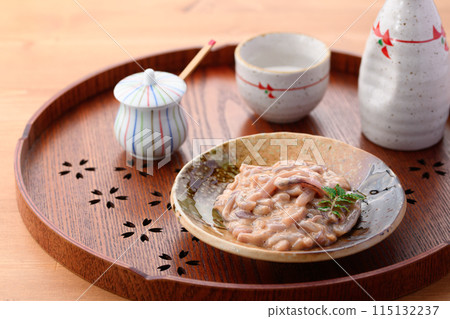 Salted squid and sake Made with domestically produced flying squid Salted squid and sake Made with domestically produced flying squid 115132237