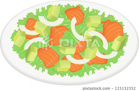Avocado Salmon Salad Avocado Salmon Salad 115132352