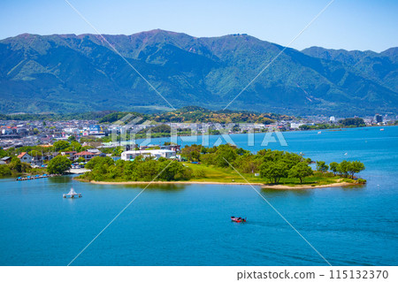 【琵琶湖風景】從琵琶湖大橋眺望蔚藍的大海 115132370