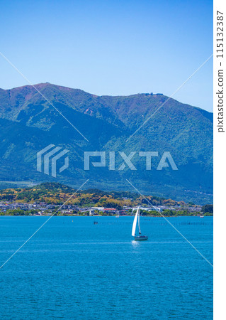 【琵琶湖風景】從琵琶湖大橋眺望蔚藍的大海 115132387