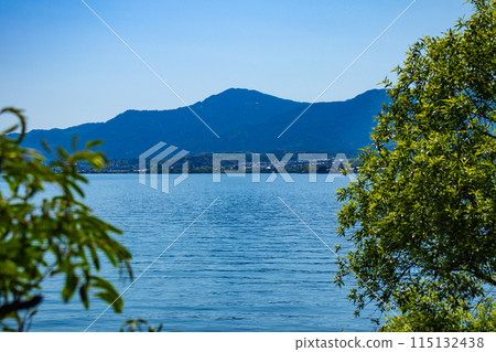 【琵琶湖風景】從琵琶湖大橋眺望蔚藍的大海 【琵琶湖風景】從琵琶湖大橋眺望蔚藍的大海 115132438