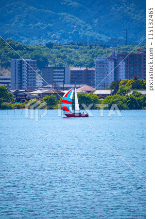 【琵琶湖風景】從琵琶湖大橋眺望蔚藍的大海 115132465