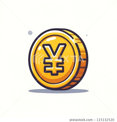 simple coin illustration 115132520