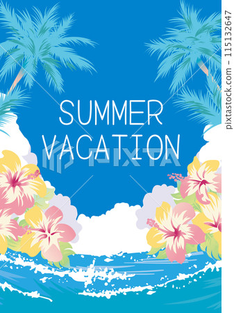 Illustration of summer sea resort Illustration of summer sea resort 115132647