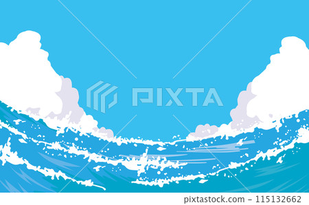 Illustration of summer sea resort Illustration of summer sea resort 115132662