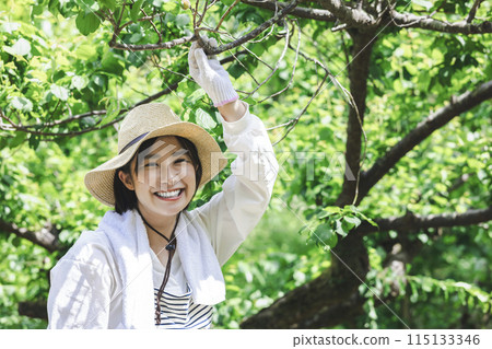 Woman living in the countryside Woman living in the countryside 115133346