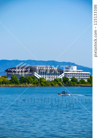 【琵琶湖風景】從琵琶湖大橋眺望蔚藍的大海 115133386