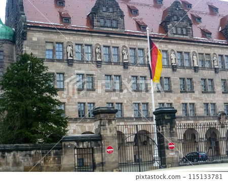Courthouse of Nuremberg, Germany. Palace of Justice where Nuremberg Trials took place after World War 2 Courthouse of Nuremberg, Germany. Palace of Justice where Nuremberg Trials took place after World War 2 115133781