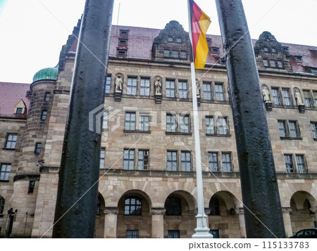 Courthouse of Nuremberg, Germany. Palace of Justice where Nuremberg Trials took place after World War 2 Courthouse of Nuremberg, Germany. Palace of Justice where Nuremberg Trials took place after World War 2 115133783