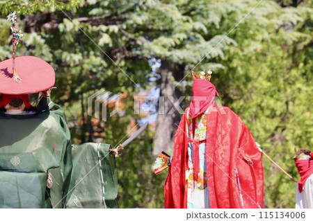 Japan's oldest puppet theater, Tenjin Tsukasa Mai's Omiyuki, Hime, and Ofuesama 115134006