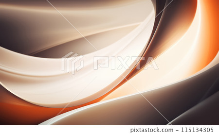 Abstract Elegant Background with Soft Wave Coffee Colors 115134305
