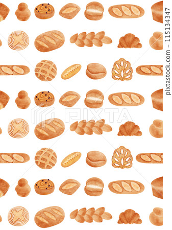 A4尺寸法國麵包背景素材 A4尺寸法國麵包背景素材 115134347