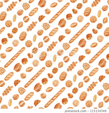 方形法國麵包背景素材 115134349