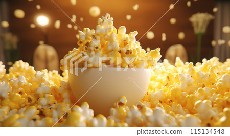 Buttery Popcorn Volcano 115134548