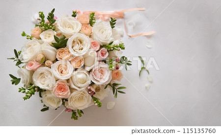Rose bouquet copy space 4 Rose bouquet copy space 4 115135760
