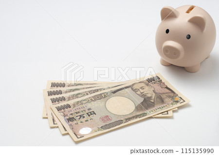 A fixed tax cut of 40,000 yen and a piggy bank A fixed tax cut of 40,000 yen and a piggy bank 115135990
