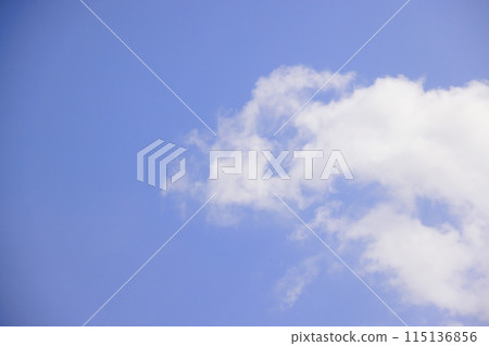 Blue sky with clouds (background material) 115136856