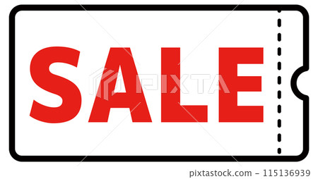 簡單的SALE優惠券材料 簡單的SALE優惠券材料 115136939