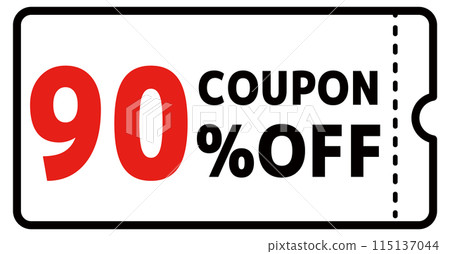 Simple 90% OFF coupon material 115137044