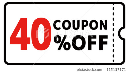 Simple 40% OFF coupon material Simple 40% OFF coupon material 115137171
