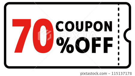 Simple 70% OFF coupon material Simple 70% OFF coupon material 115137178