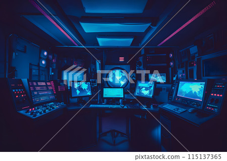 In the System Control Room Operator and Administrator. Neural network AI generated art 115137365