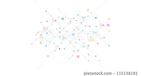 Creative idea of modern design with abstract geometric background. Minimalistic vector texture with polygonal pattern. 115138191