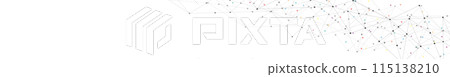 Abstract vector background and geometric pattern with connecting the dots and lines for banner design or header. Minimalistic vector texture for modern design. 115138210