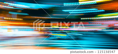 City motion blurred intersection background at night City motion blurred intersection background at night 115138547