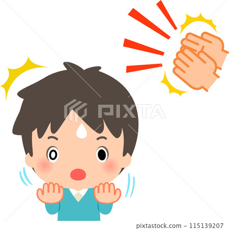 A man comes to his senses when he hears the sound of hands clapping 115139207