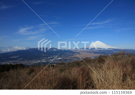 Mount Fuji from Lake Ashino-ko Skyline, Mount Aitaka 115139369