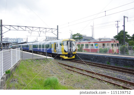 Sotobo Line Limited Express Wakashio and Isumi Railway Kiha 20 Ohara Station 115139752