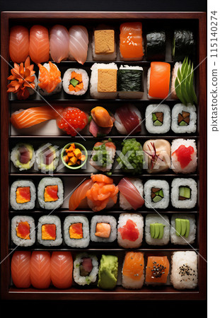 Elegant Sushi Selection 115140274