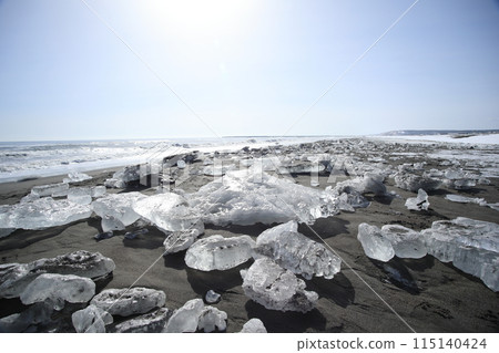 美麗的珠寶冰淇淋被沖上北海道大津海岸 [2 月] 115140424