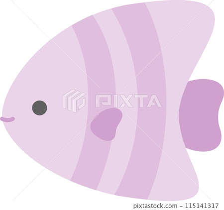 Angelfish vector illustration material_purple fish 115141317