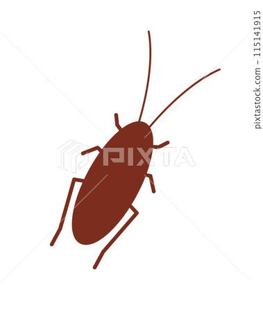 Cockroach silhouette (brown) 115141915