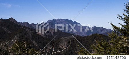Mount Ryokami from Mount Shioya Mount Ryokami from Mount Shioya 115142700