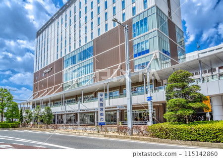 Urban landscape of Funabashi City, Chiba Prefecture JR Funabashi Station 115142860