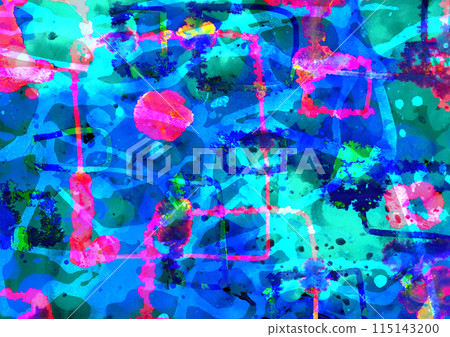 多彩的水彩紋理背景 115143200
