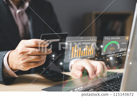 man use graphs and progress of business and analyze financial,and investment.Use technology to plan strategy to success goals and growth stock.online business,e-commerce,online marketing. man use graphs and progress of business and analyze financial,and investment.Use technology to plan strategy to success goals and growth stock.online business,e-commerce,online marketing. 115143672