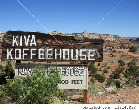 Cafe on Route 12 in Utah, USA: Kiva Coffeehouse Cafe on Route 12 in Utah, USA: Kiva Coffeehouse 115143858