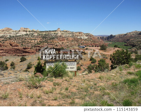 Cafe on Route 12 in Utah, USA: Kiva Coffeehouse Cafe on Route 12 in Utah, USA: Kiva Coffeehouse 115143859
